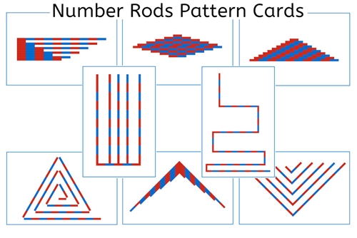 Number Rods Pattern Cards