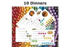 Mandala Recipe Cards - 10 Dinners