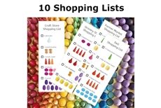 Mandala Loose Part Cards - 10 Shopping Lists